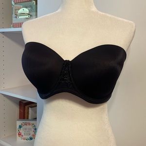 Vanity Fair | Strapless Bra Black Size 38D